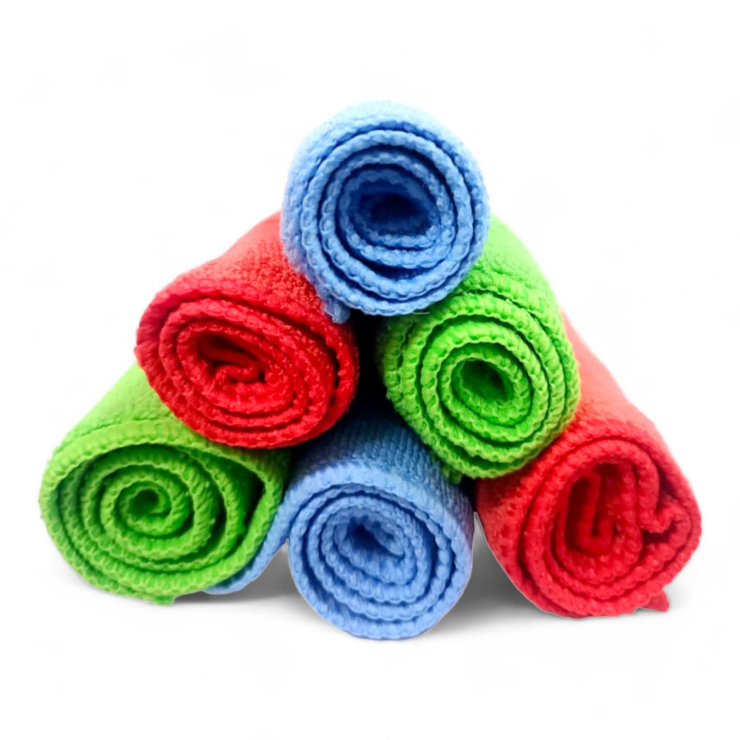 Microfibers Cloth Towels Set (6 Pcs Multi Color)